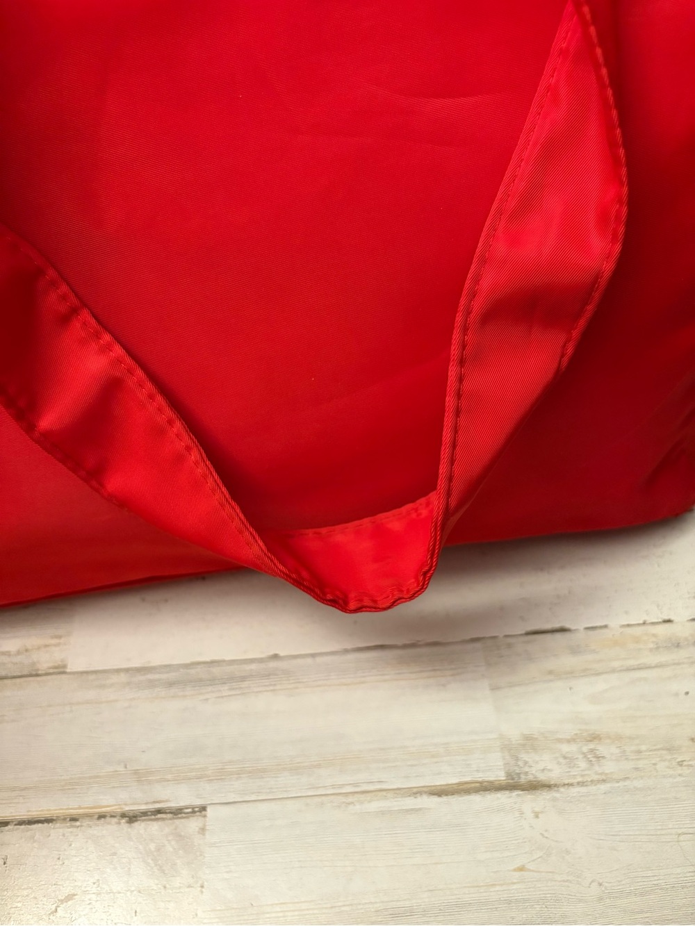 Coach Red Nylon Tote with Gold Logo - Picture 6 of 7